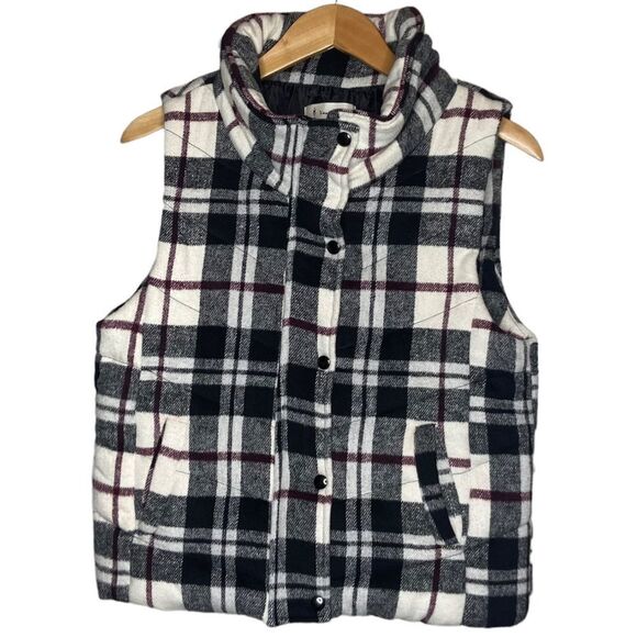 Vanilla Bay thick plaid vest size Medium - Picture 1 of 4